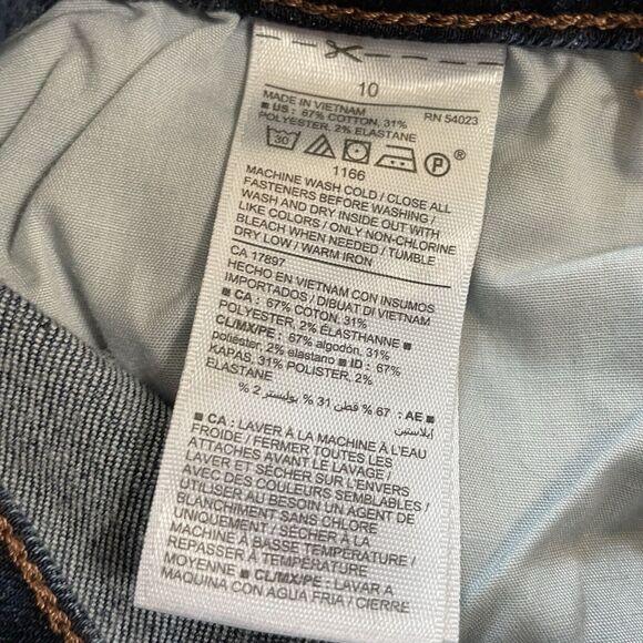 Old Navy Jeans Women’s 10 Dark Wash Nicky 2 POP ICON SKINNY Stretch Denim NEW - Picture 8 of 10